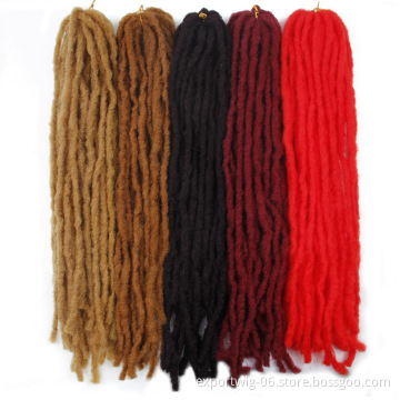 Sister Locks Afro Crochet Braids Color 20 Inch Blonde Brown Soft Dreadlocks Synthetic Hair Faux Locs Crochet Hair for Women